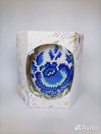 Пасхальное яйцо из бисера подарок на пасху