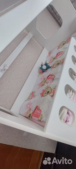 Детская двухярусная кровать с матрасом бу