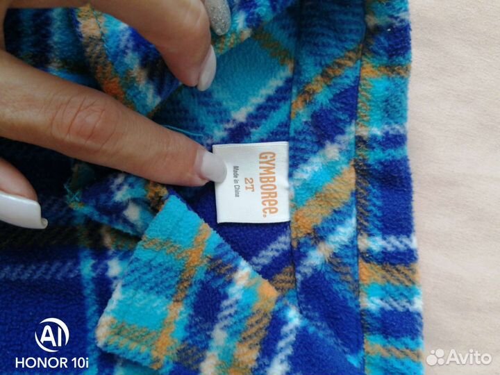 Рубашки флисовые на 2-3 года