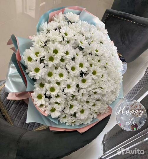 Букеты гиганты из ромашковой хризантемы