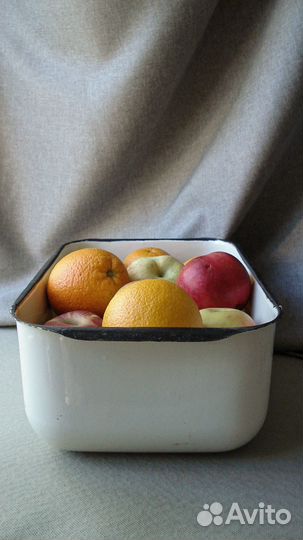 Эмалированный лоток Фрукты ЗИЛ СССР