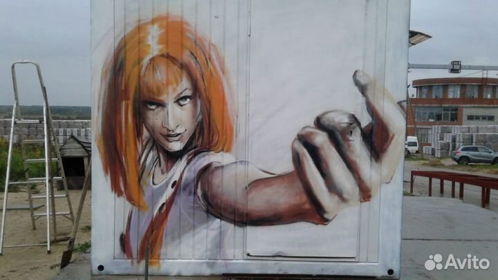 Роспись стен. Барельеф