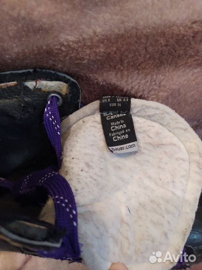 Детские хоккейные коньки, краги bauer supreme