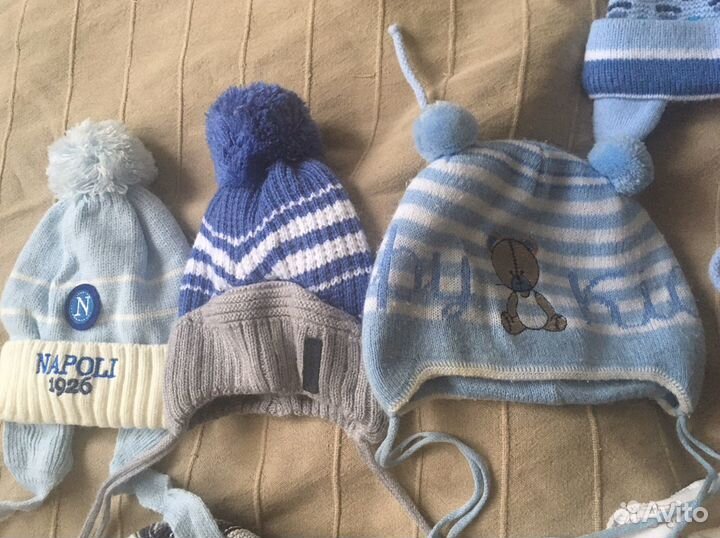 Шапки на мальчика от 6 мес до 2,5 года