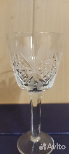 Хрустальные бокалы СССР для виноводочных изделий