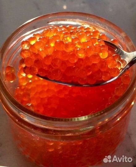 Икра красная горбуши и кеты