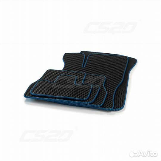 Коврики салона LADA Granta материал EVA черный/син
