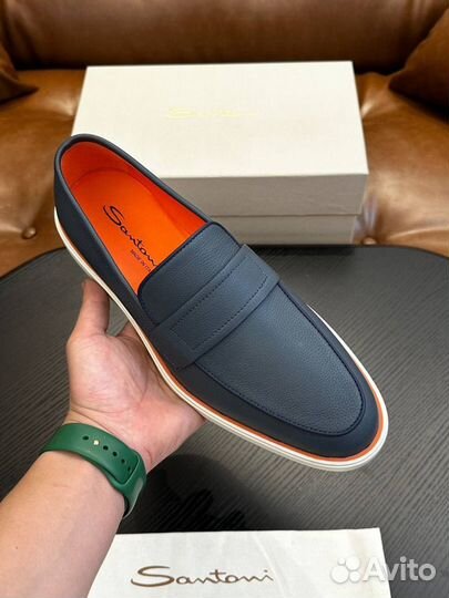 Туфли мужские лоферы Santoni