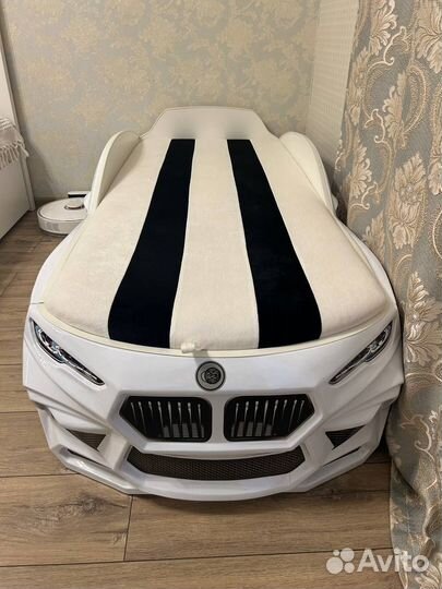 Кровать детская машина Romack Romeo-M белая