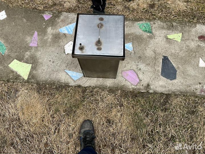 Коптилка с гидрозатвором, толстая нержавейка