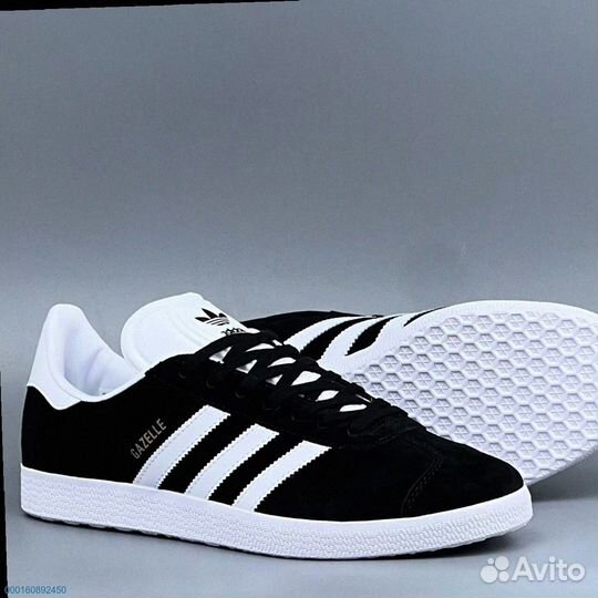 Кроссовки Adidas Gazelle Black (Арт.47010)