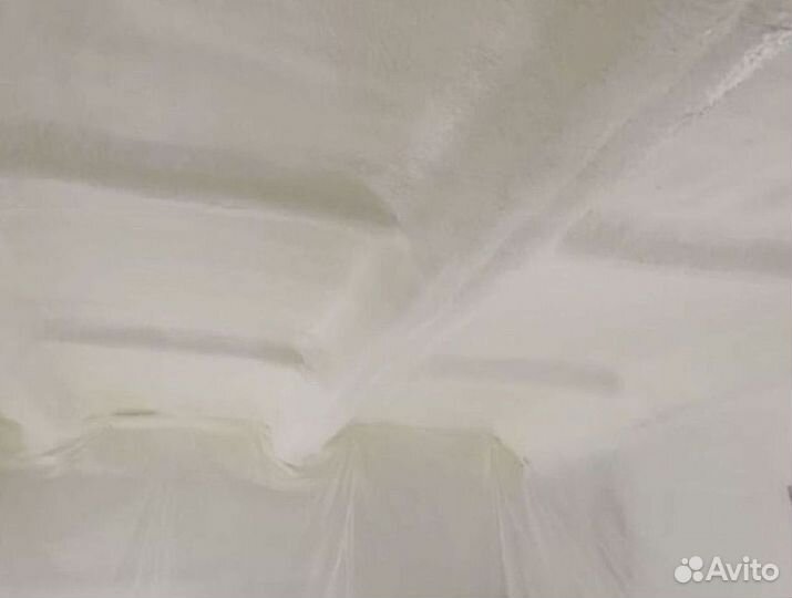 Утепление потолка напылением ППУ от 100м2