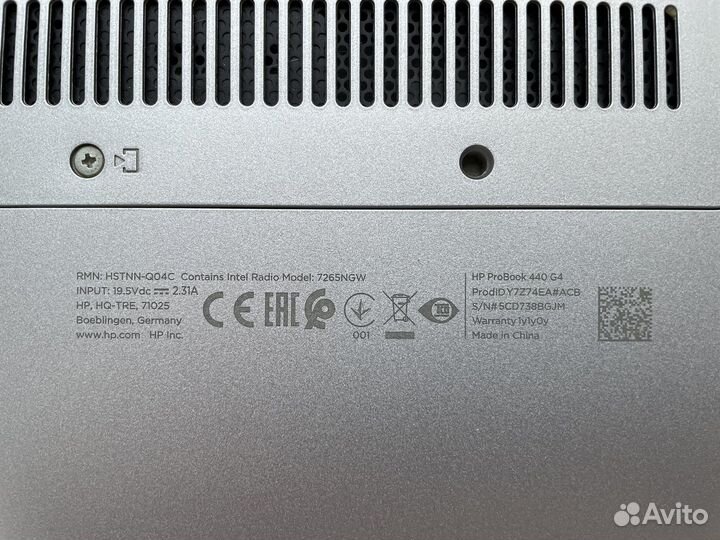 Ноутбук HP Probook 400 G4 14”