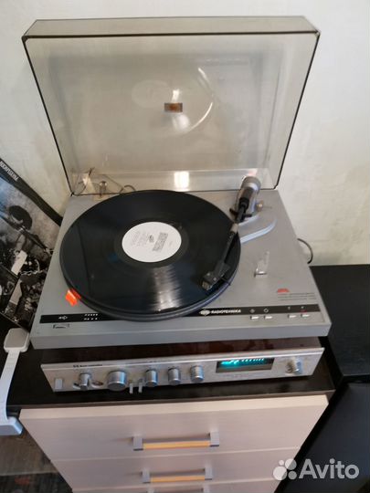 Электропроигрыватель radiotehnika aria 102 +усилок