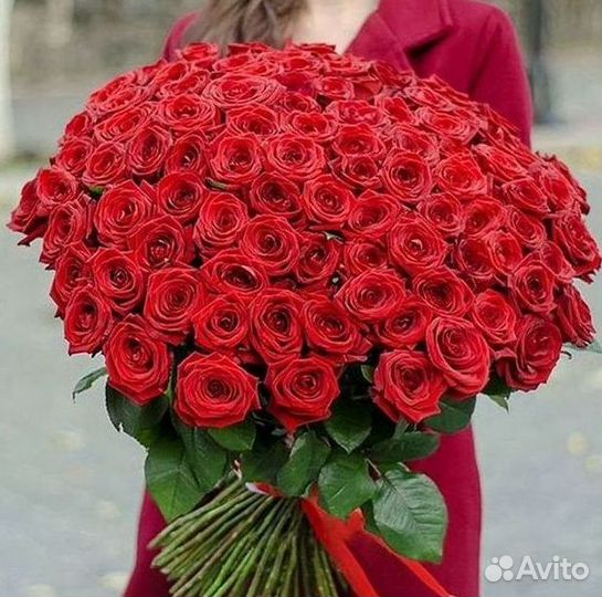 Высокие розы Доставка цветов