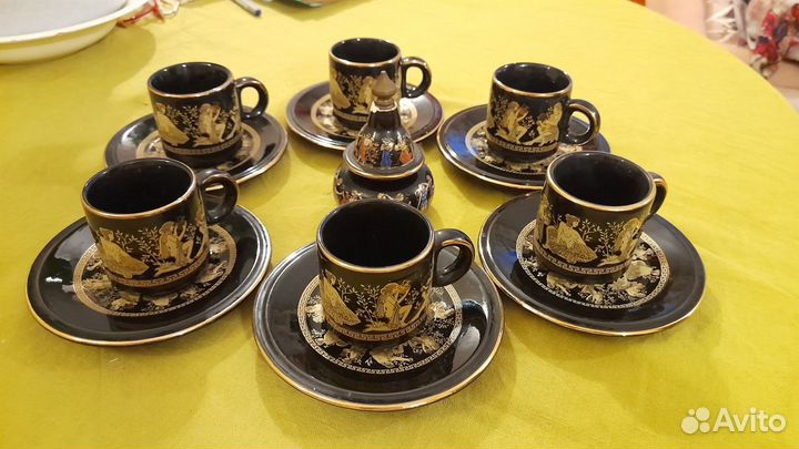 Греческий сервиз роспись позолота