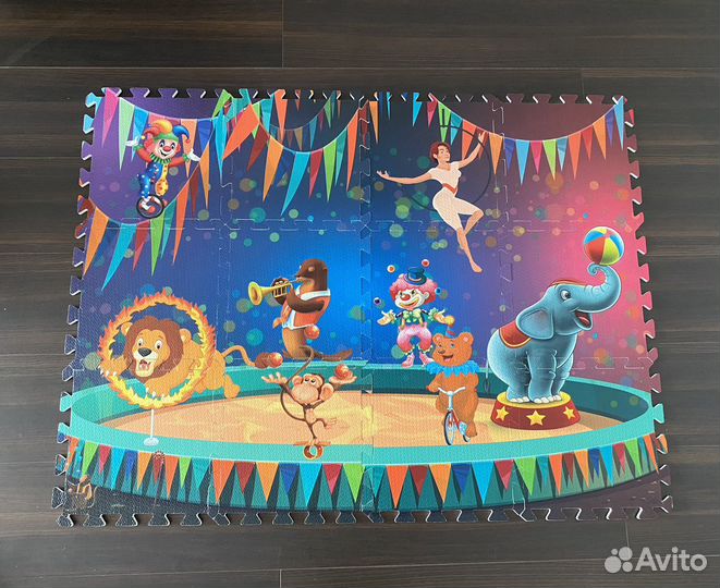 Детский коврик для ползания пазл