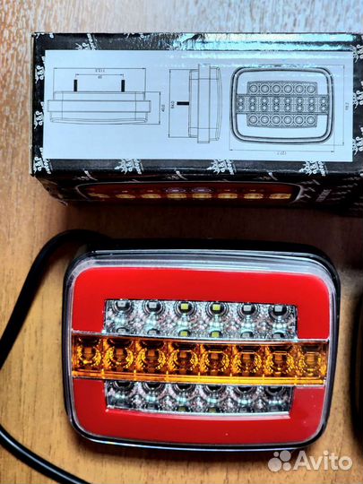 Фонари К-кт 2 шт Неон универсальные 12/24v