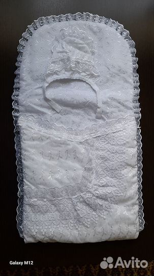 Конверт на выписку с чепчиком