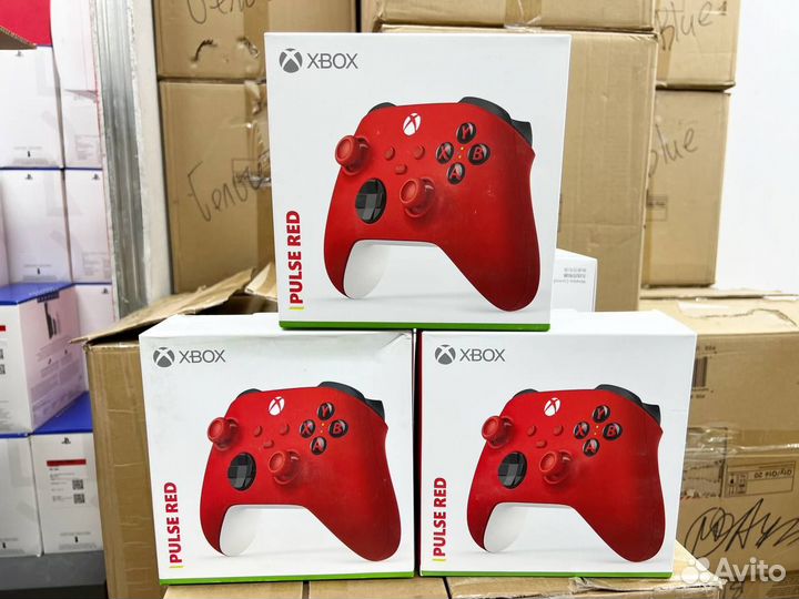 Xbox джойстик Красный Pulse Red