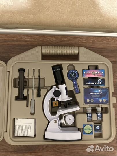 Микроскоп детский Attivio в кейсе 49 предметов