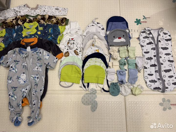Огромный пакет вещей для мальчика (56-62)