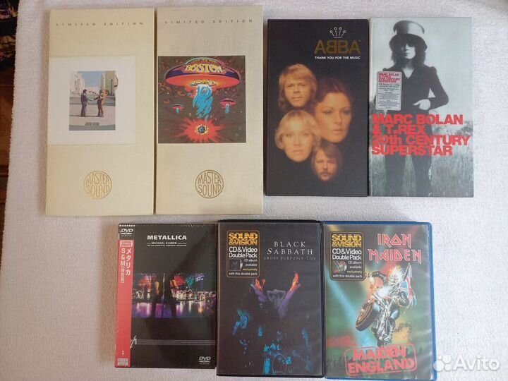 CD и DVD Pink Floyd; Metallica;abba;Iron Maiden