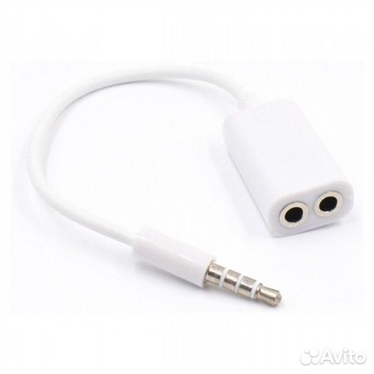 Разветвитель 3,5 мм 4-контактный на 2 гарнитуры