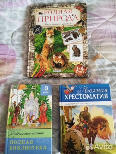 Хрестоматии, книги для внеклассного чтения и т п