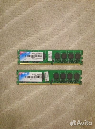 Оперативная память Patriot DDR2 1GB