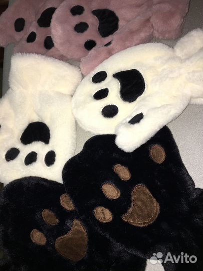 Варежки детские лот