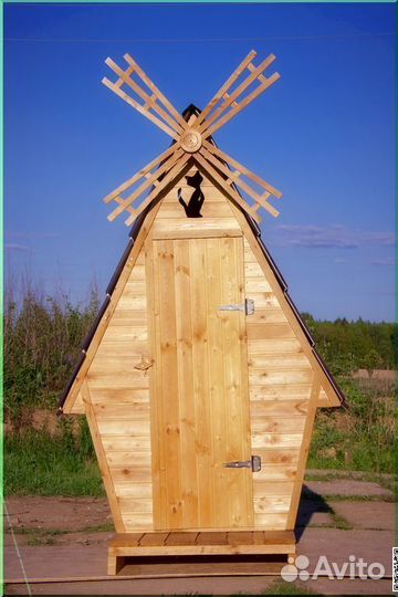 Уличный туалет деревянный BAG340
