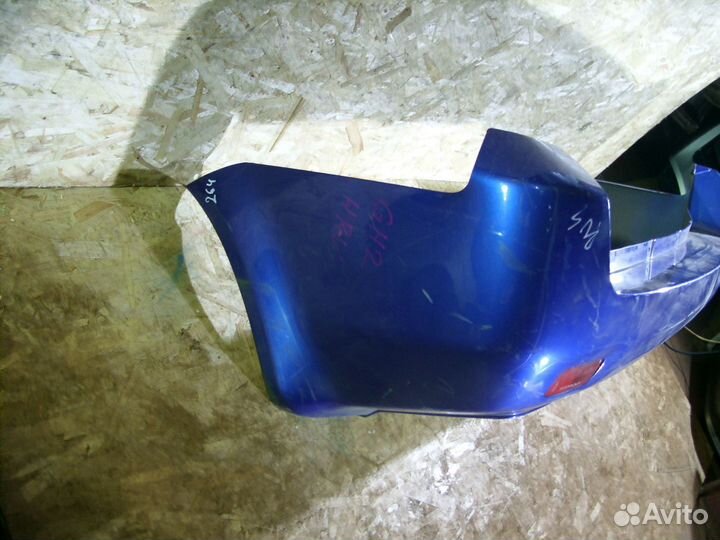 Бампер задний Honda HR-V GH Синийцарапины