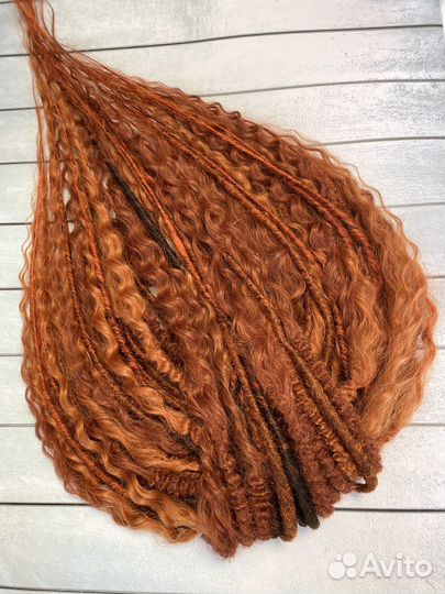 Де дреды локоны push up, гладкие софт дреды