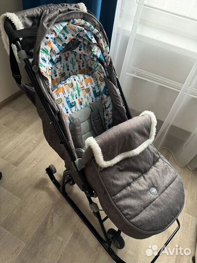 Санки-коляска складная Nika kids