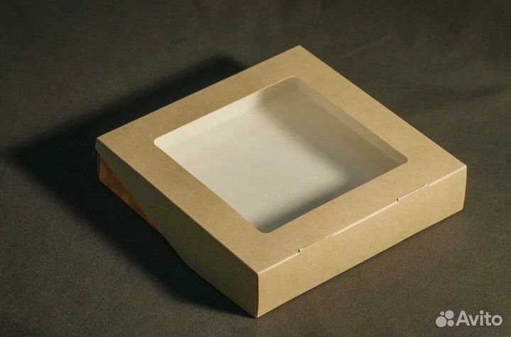 Крафт коробки с окошком
