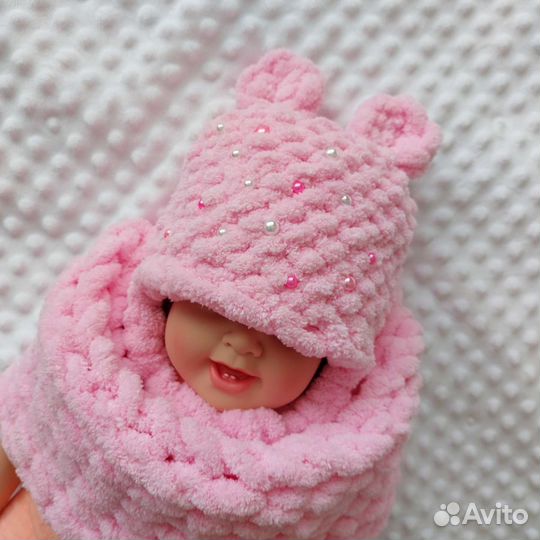 Шапка снуд детские зима