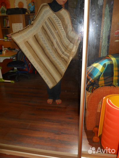 Пончо (ручная работа), шерсть