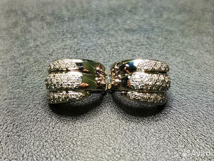Серьги золотые Chopard La Strada с бриллиантами