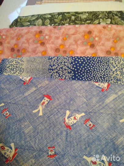 Разнообразные винтажные ткани СССР