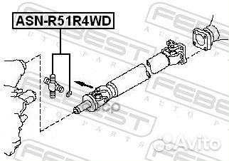 Крестовина карданного вала 27x92 ASN-R51R4WD AS