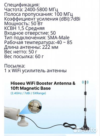 Wi-fi антенна 2.4