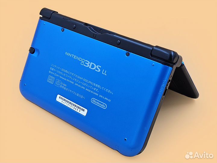 Nintendo 3DS XL Синяя, 200 игр, 128 Gb