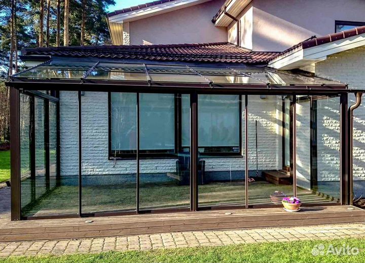 Остекление веранды / Изготовление и Монтаж