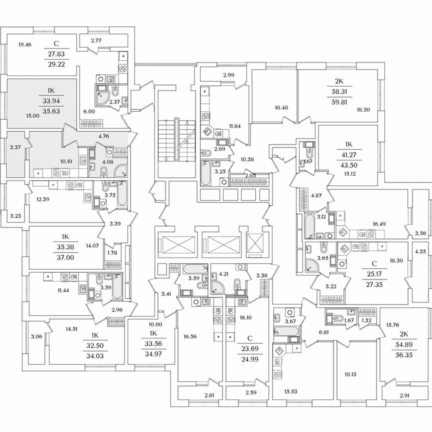 1-к. квартира, 35,6 м², 7/22 эт.