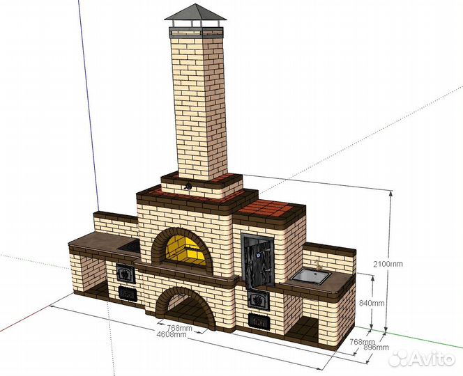 3D Проектирование печей, каминов, барбекю