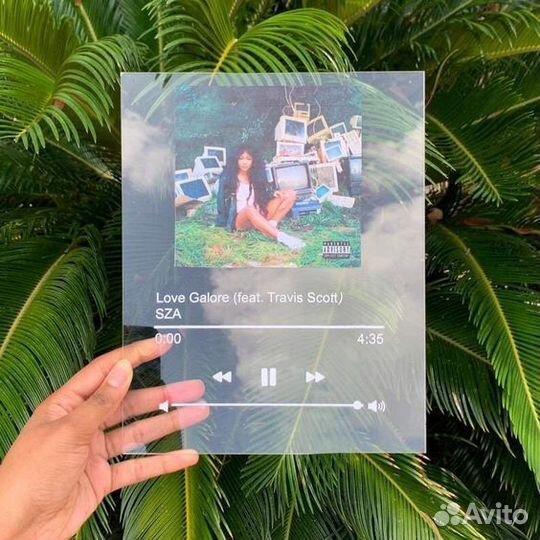 Трек с Вашим фото на Орг стекле