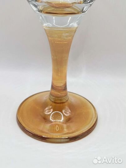 Бокалы фужеры для Мартини Медовое стекло СССР