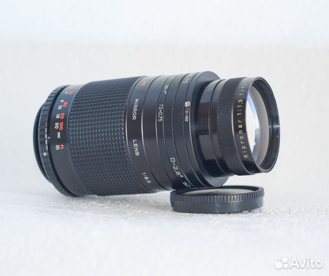 Carl Zeiss Kipronar 105 mm/1.9, Nikon 55 mm/ 3.5
