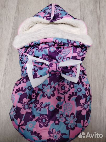 Конверт на выписку для девочки зима